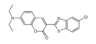 3-(50-chloro-2'-benzothiazolyl)-7-(diethylamino)-2H-1-benzopyran-2-one结构式