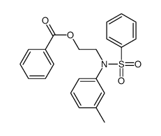 2-[N-(benzenesulfonyl)-3-methylanilino]ethyl benzoate Structure