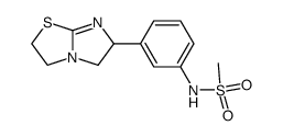 N-[3-(2,3,5,6-tetrahydro-imidazo[2,1-b]thiazol-6-yl)-phenyl]-methanesulfonamide结构式