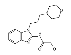 2-methoxy-N-[1-(3-morpholin-4-yl-propyl)-1H-benzoimidazol-2-yl]-acetamide结构式