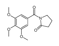 1-(3,4,5-trimethoxybenzoyl)pyrrolidin-2-one Structure