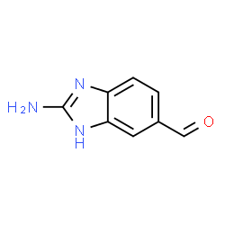 1H-Benzimidazole-5-carboxaldehyde,2-amino-(9CI) Structure