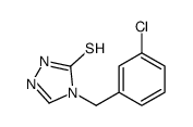 4-[(3-chlorophenyl)methyl]-1H-1,2,4-triazole-5-thione Structure