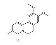 9,10-Dimethoxy-3-methyl-2,3,6,7-tetrahydro-pyrido[2,1-a]isoquinolin-4-one结构式