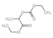 Propanoic acid,2-[(ethoxycarbonyl)oxy]-, ethyl ester Structure