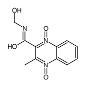 N-(hydroxymethyl)-3-methyl-4-oxido-1-oxoquinoxalin-1-ium-2-carboxamide结构式