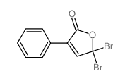 2(5H)-Furanone,5,5-dibromo-3-phenyl- structure