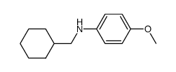 N-(cyclohexylmethyl)-4-methoxybenzenamine Structure