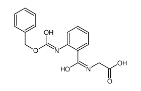 2-[[2-(phenylmethoxycarbonylamino)benzoyl]amino]acetic acid结构式