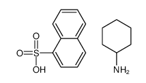 cyclohexanamine,naphthalene-1-sulfonic acid Structure