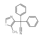 4-Thiazoleacetonitrile,5-methyl-a,a-diphenyl-结构式