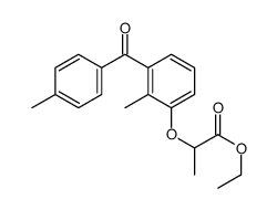 ethyl 2-[2-methyl-3-(4-methylbenzoyl)phenoxy]propanoate Structure