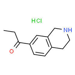 7-propionyl-1,2,3,4-tetrahydro-isoquinoline hydrochloride Structure