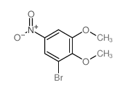 1-bromo-2,3-dimethoxy-5-nitro-benzene Structure