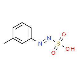 Diazenesulfonic acid, (3-methylphenyl)- (9CI)结构式