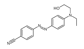 4-[[4-[ethyl(2-hydroxyethyl)amino]phenyl]diazenyl]benzonitrile结构式