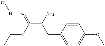 ethyl 2-amino-3-(4-methoxyphenyl)propanoate hydrochloride structure