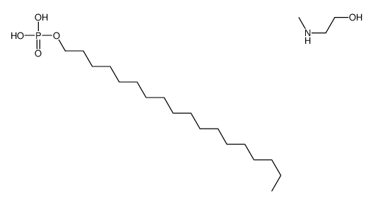 2-(methylamino)ethanol,octadecyl dihydrogen phosphate Structure