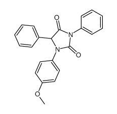 1-(4-methoxyphenyl)-3,5-diphenylimidazolidine-2,4-dione结构式