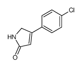 4-(4-chlorophenyl)-1,5-dihydro-2H-pyrrol-2-one Structure