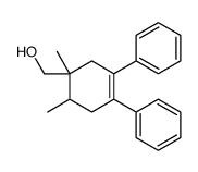 (1,6-dimethyl-3,4-diphenylcyclohex-3-en-1-yl)methanol Structure