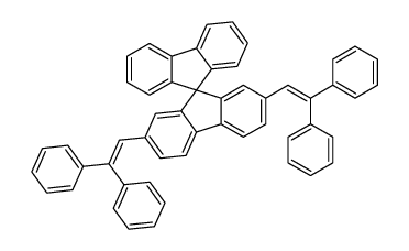 2',7'-bis(2,2-diphenylethenyl)-9,9'-spirobi[fluorene] Structure