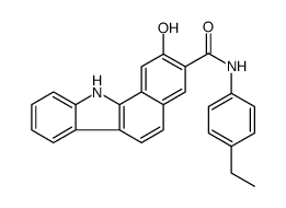 N-(4-ethylphenyl)-2-hydroxy-11H-benzo[a]carbazole-3-carboxamide Structure