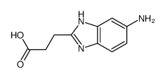 3-(6-Amino-1H-benzimidazol-2-yl)propanoic acid Structure