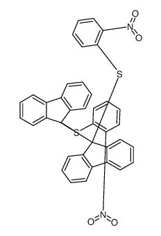 9,9'-bis-(2-nitro-phenylsulfanyl)-[9,9']bifluorenyl结构式