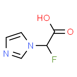 1H-Imidazole-1-acetic acid,-alpha--fluoro- Structure