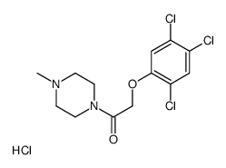 1-Methyl-4-((2,4,5-trichlorophenoxy)acetyl)piperazine hydrochloride结构式