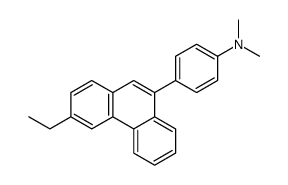 4-(3-ethylphenanthren-9-yl)-N,N-dimethylaniline结构式