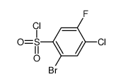 2-bromo-4-chloro-5-fluorobenzenesulfonyl chloride structure