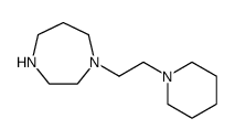 1H-1,4-Diazepine, hexahydro-1-[2-(1-piperidinyl)ethyl] Structure