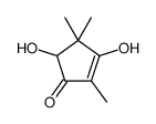 3,5-dihydroxy-2,4,4-trimethylcyclopent-2-en-1-one Structure