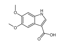 1H-Indole-3-carboxylic acid,5,6-dimethoxy-结构式