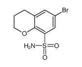 6-bromo-3,4-dihydro-2H-chromene-8-sulfonamide结构式