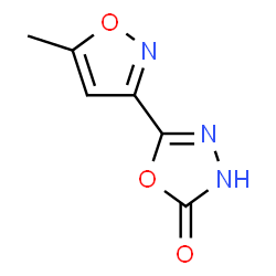 -delta-2-1,3,4-Oxadiazolin-5-one,2-(5-methyl-3-isoxazolyl)-(7CI) Structure