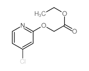 ethyl 2-(4-chloropyridin-2-yl)oxyacetate Structure