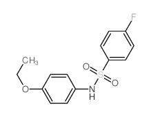 N-(4-ethoxyphenyl)-4-fluoro-benzenesulfonamide structure