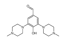 4-hydroxy-3,5-bis(4-methylpiperazin-1-yl)benzaldehyde Structure