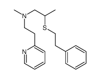 N-methyl-2-(2-phenylethylsulfanyl)-N-(2-pyridin-2-ylethyl)propan-1-amine Structure