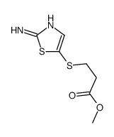 methyl 3-[(2-amino-1,3-thiazol-5-yl)sulfanyl]propanoate Structure