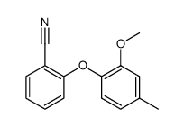 2-(2-methoxy-4-methyl-phenoxy)-benzonitrile Structure