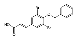 2-Propenoic acid, 3-[3,5-dibromo-4-(phenylmethoxy)phenyl]结构式