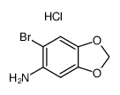 5-amino-6-bromobenzo-1,3-dioxole hydrochloride Structure