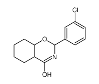 2-(3-chlorophenyl)-2,3,4a,5,6,7,8,8a-octahydrobenzo[e][1,3]oxazin-4-one Structure