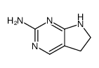 6,7-Dihydro-5H-pyrrolo[2,3-d]pyrimidin-2-ylamine structure