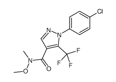 1-(4-chlorophenyl)-N-methoxy-N-methyl-5-(trifluoromethyl)pyrazole-4-carboxamide Structure