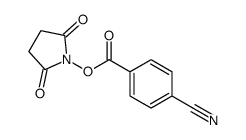 (2,5-dioxopyrrolidin-1-yl) 4-cyanobenzoate Structure